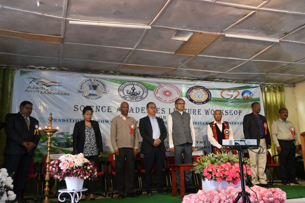Nagaland University Department of Forestry hosts a 2-day Science Academy Lecture Workshop on Traditional Knowledge, Medicinal Plants, and Biodiversity Conservation from March 13-14. (Photo Courtesy: PRO NU)